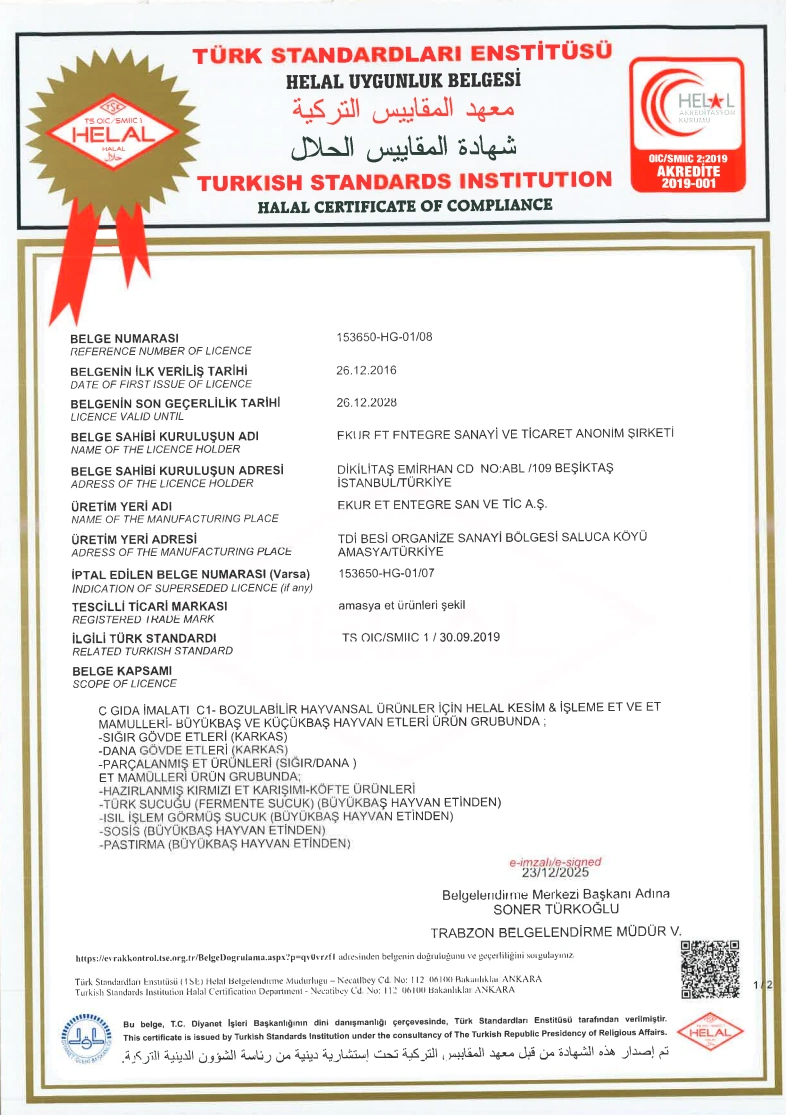 Ekur Et Entegre A.Ş.