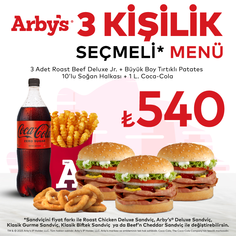 3 Kişilik Seçmeli Menü
