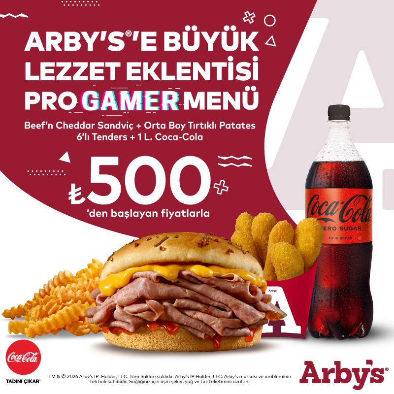 Arby’s®‘ den Pro Gamer Menü!