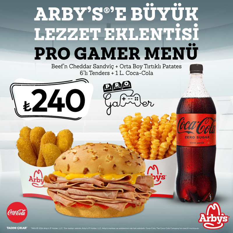 Arby’s®‘ den Pro Gamer Menü!