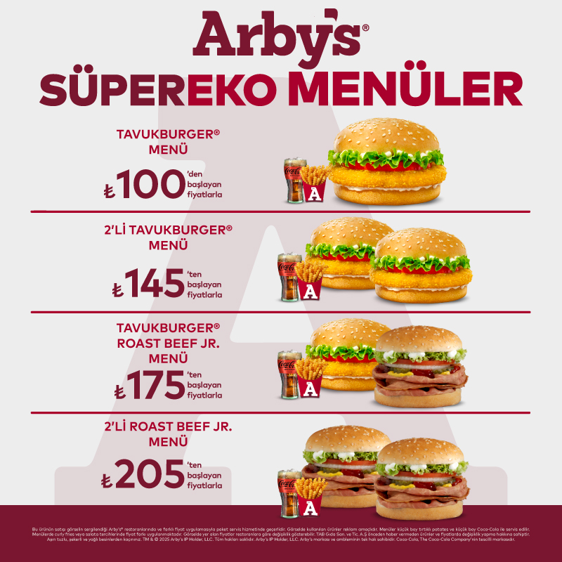 Arby’s® Süper Eko Menüler