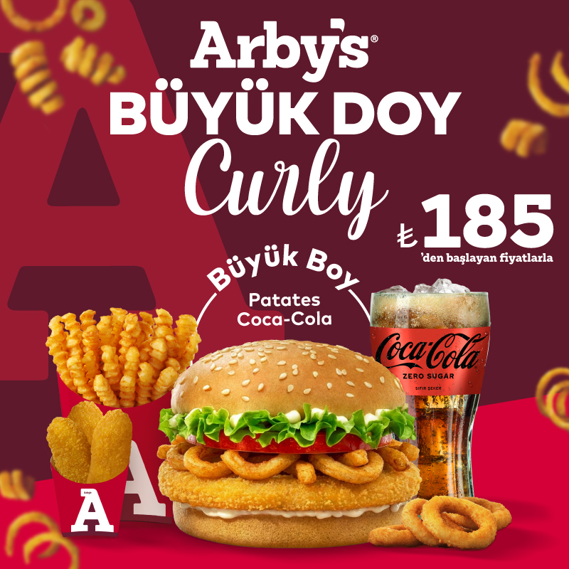 Arby's - Büyük Doy Curly Menü
