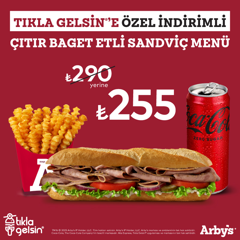 Tıkla Gelsin® Özel Çıtır Baget Etli Menü